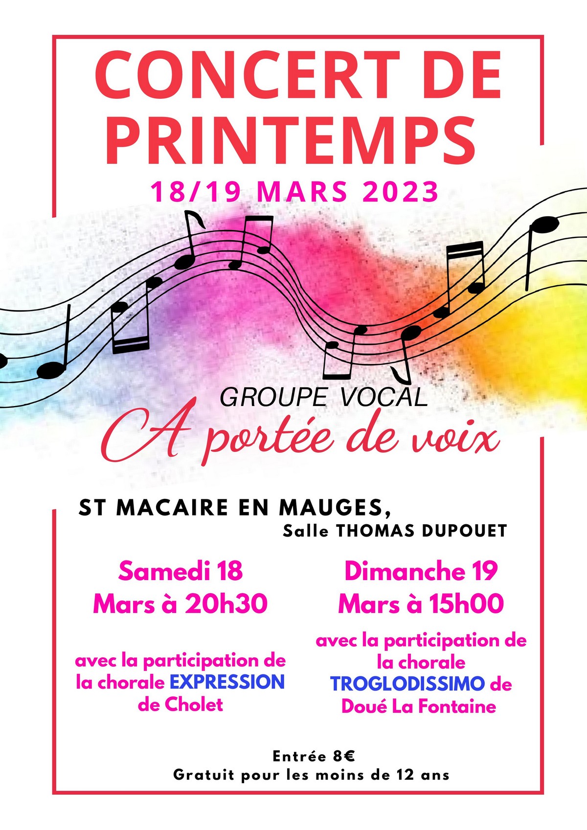 Concert à St Macaire en Mauges